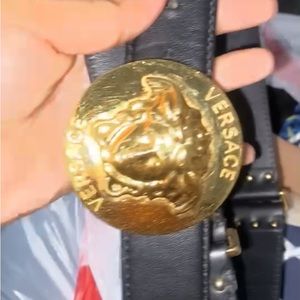 Menes black Versace belt